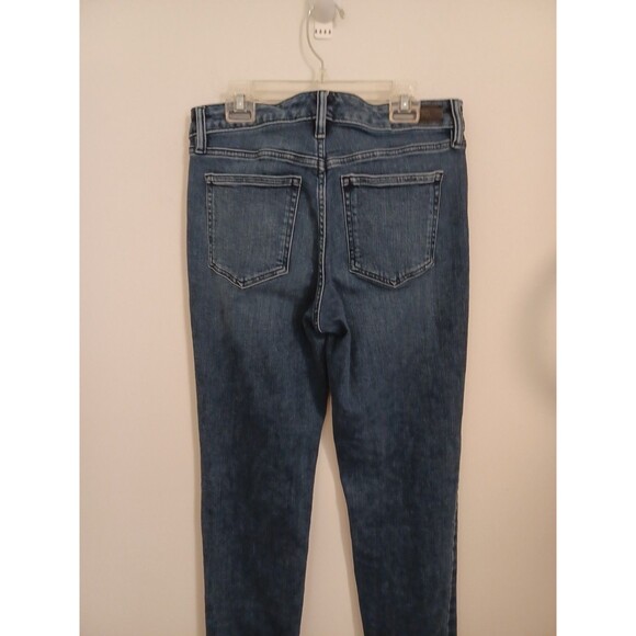 Lauren Ralph Lauren Premier Straight Ankle Jeans Womens 4 Tartan Plaid Pant Cuff - Picture 8 of 10